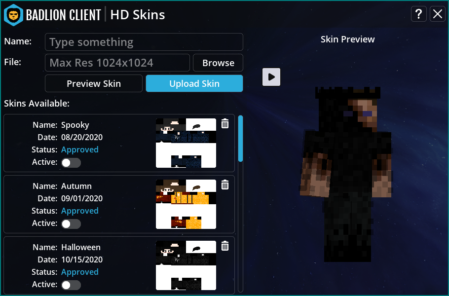 In-game Skin Changer – Badlion Support