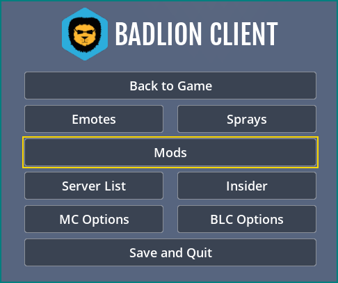 List of Mod Menu Clients 